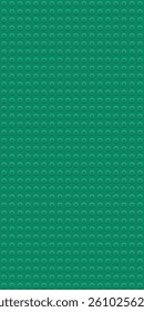 Green construction toy texture with repeating round bumps, seamless plastic surface pattern for educational design, geometric modular structure, playful background for kids, bold vibrant color concept