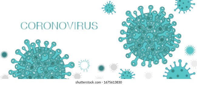 Green corona virus infection vector. Virus corona virus microbe vector. Corona virus sign disense outbreak background