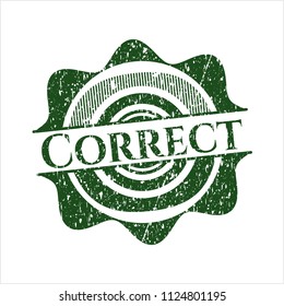 Green Correct distress rubber seal