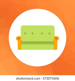 Green couch icon