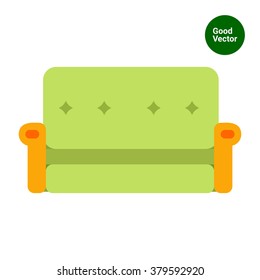 Green couch icon