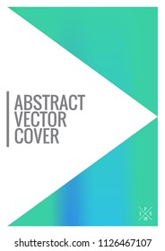 Green cover design template. Notebook creative layout. Background for corporate annual report, poster, magazine first page. Minimal leaflet, business flyer. Promotion concept card. A4 abstract cover