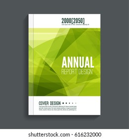 Green Cover for journal, magazine. Leaflet Flyer template A4 size design. Layout for book, brochure, flyer, poster, booklet, leaflet, postcard, flier, headline, annual report. vector