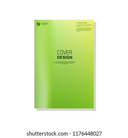 Green cover template. vector brochure, flyer template. magazine cover, modern design