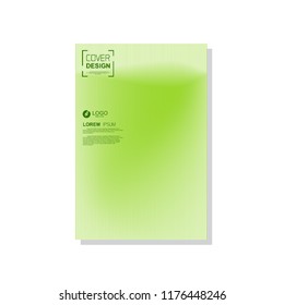 Green cover template. vector brochure, flyer template. magazine cover, modern design