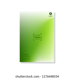 Green cover template. vector brochure, flyer template. magazine cover, modern design