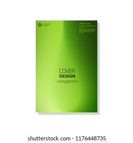 Green cover template. vector brochure, flyer template. magazine cover, modern design