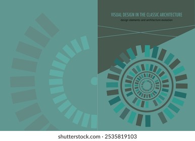 Green cover, visua and architecture. Vector design
