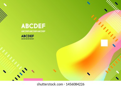Green cover vocation modern templates set vector geometric abstract background