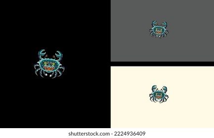 green crab vector illustration artwork design
