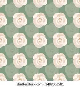 green cream Eucalyptus Rose Collection seaml stock