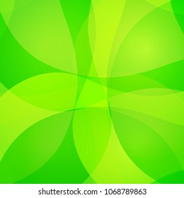 Green creative abstract bright vibrant vector background with wavy lines. Decorative design texture for web, poster, banner, flyer, business card.
