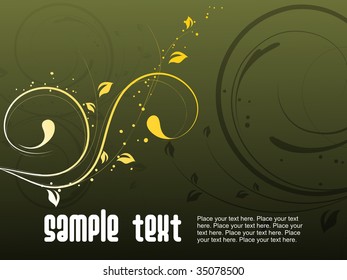 fondo de arte creativo verde con lugar para texto