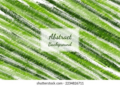 Grüne kreative minimalistische Hand gemalt. abstrakter Kunsthintergrund. Pinselstrichmuster