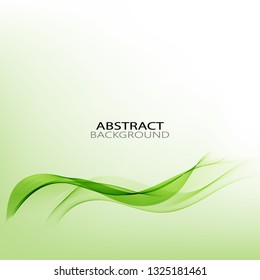 
Green creative wave, eco background