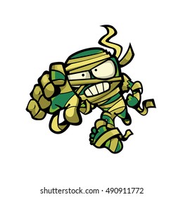 Green Creepy Mummy