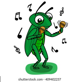 green  cricket music