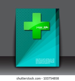 green cross clean icon and cover template