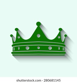 Green Crown icon 