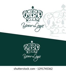 green crown of leaves logo