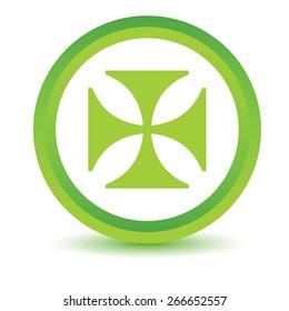 Green Crusaders icon on a white background. Vector illustration