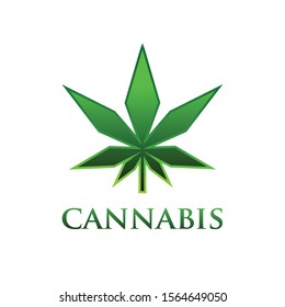 Green Crystal Marijuana logo vector
