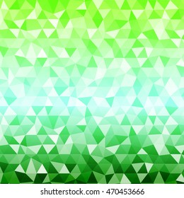 green crystal polygonal background. vector illustration. for design your presentation, brochure, wallpaper