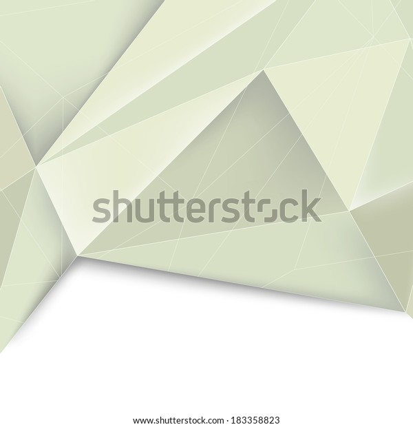 Green crystal structured divided background.\
Vector illustration