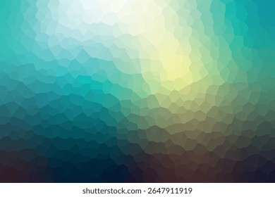 Fondo abstracto de mosaico cristalizado verde hecho con polígonos geométricos de Vector