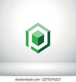 Green cub icon graphic element Illustration template design