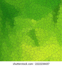 Green cube. Abstract vector template for presentation.