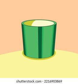 green cup vector design illustration
