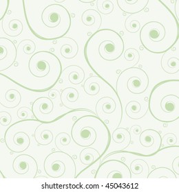 Green curl background