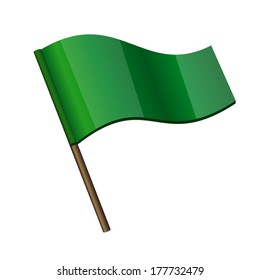 Green Curl Flag Icon