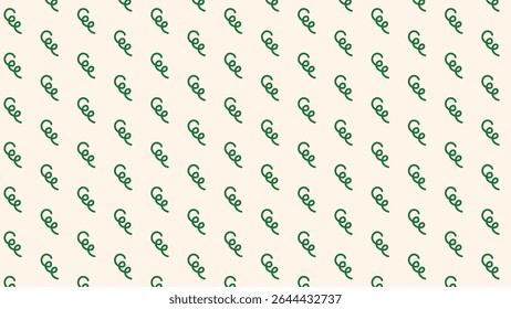 Green cursive ‘ee’ loop pattern – retro chalkboard look, writing practice motif