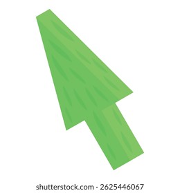 Groene cursor pijl wijst naar de rechterbovenhoek van de online activiteit