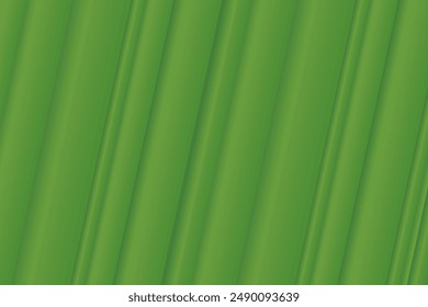 Green curtain background. simple drapes. Leaf color backdrop.