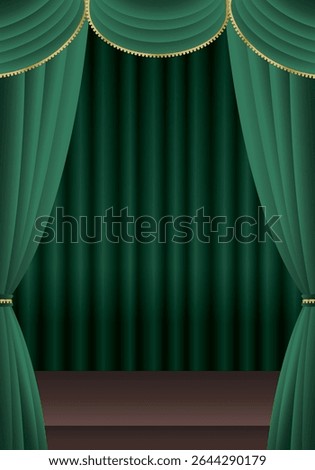 Green curtain
Green curtain stage (vertical)