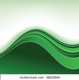 Green curve background