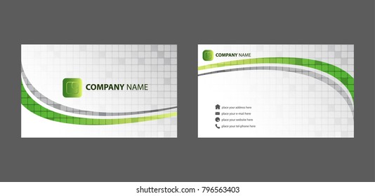 Green Curve Business Card