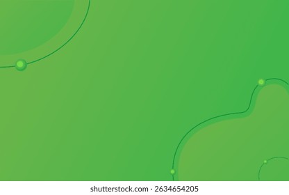Green Curve Line Aesthetic Background for Presentations. Soothing and modern design with abstract flowing motion.