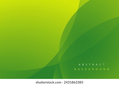 Green curve overlap modern background for corporate concept, template, poster, brochure, website, flyer design. Vector illustration