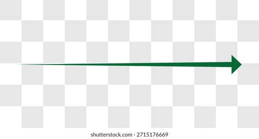 Gráfico curvo verde con icono de flecha. Ilustración de flecha apuntando hacia arriba. Puntero de dirección en sentido contrario a las agujas del reloj. flecha única, signo derecho aislado sobre fondo blanco. Ilustración vectorial. estilo plano.
