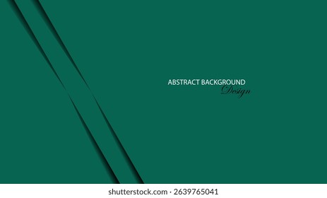 Green curved shape with gold line vector design. Luxury green background. Green abstract background. Luxury style. Suit for banner, business card, invitation, presentation, product template, etc.
