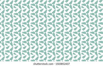 Green Cushion Spurge Leaves  Pattern Background