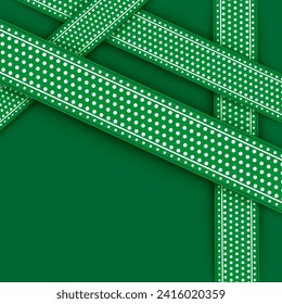 Green cut paper background, background design with halftone and shadow elements, paper cut design for banner, cover, poster, wallpaper, design with space for text.