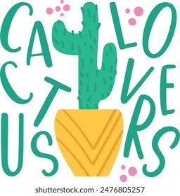 A green cute cactus for cactus lovers 