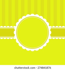 Green cute template greeting card.