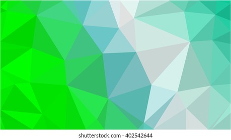 Green cyan polygon background