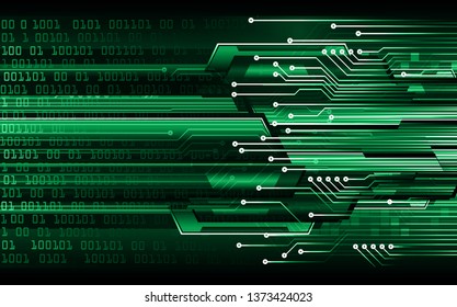 green cyber circuit future technology concept background